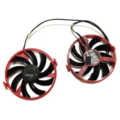 FDC10H12S9-C FY09010H12LPA GPU VGA Cooling Fan for XFX RX 460 2gb/4GB R9 380X R7 370 Video Grahics Cards(Red FY09010H12LPB)
