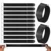 [10 Pcs] Elastic Cinch Straps, 1"x12" Stretchable Hook and Loop Straps, Reusable Cable Ties for Organizing, Cord Management, Home, Garage, Travel view 1