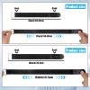 [10 Pcs] Elastic Cinch Straps, 1"x12" Stretchable Hook and Loop Straps, Reusable Cable Ties for Organizing, Cord Management, Home, Garage, Travel view 2