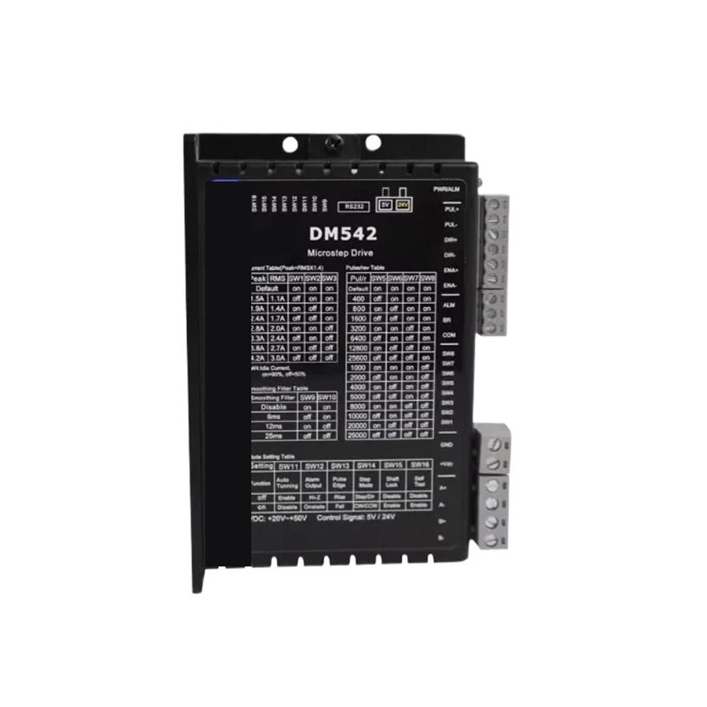 1pcs Driver DM542 V3.0 2-Phase Hybrid Stepper Motor Driver 24-50VDC 1.0-4.2A Stepping Driver