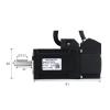 100W AC Servo Motor Kits 40ST-M00330 0.32N.m 220V 3000RPM Magnet Match Driver AASD-15A(with Brake) view 3