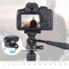 Aluminum Alloy Fluid Dampening Ball Head with Adjustable Tension Control Portable Tripod Mount Fit for Action Cameras Single Tripod Accessory view 2