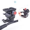 Aluminum Alloy Fluid Dampening Ball Head with Adjustable Tension Control Portable Tripod Mount Fit for Action Cameras Single Tripod Accessory view 4