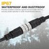 MECCANIXITY M12 8 Pin Straight Male Aviation Connector Cable, 3.3ft Waterproof IP67 Aviation Sensor Electrical Cable view 3
