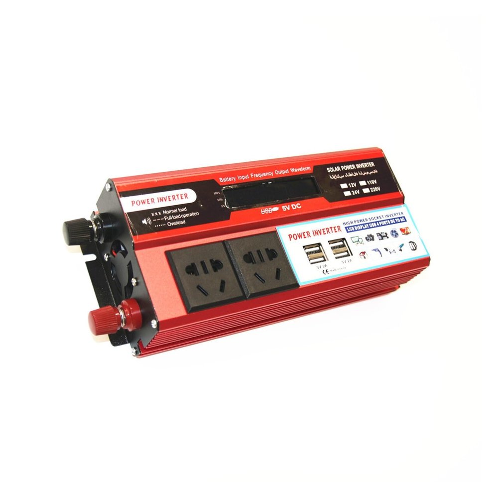 1500W car inverter 12V to 220V dual socket power inverter(24V 220V)