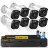 (Full HD 5MP Definition) Wired Security Camera System Outdoor Video Surveillance Cameras CCTV Camera Indoor, Home Security Systems Outside Surveillance DVR Kit view 1