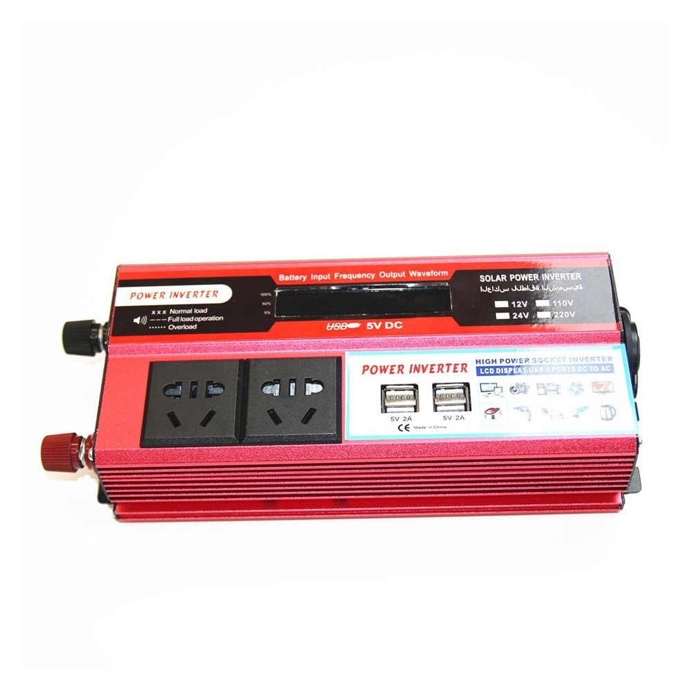 12V 220V 300W 500W car plug-in inverter with LCD power converter(500W 12V 220V)
