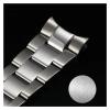 20mm 21mm 904L Watchbands NH35 NH36 Men Glide Lock Clasp Watch Strap Solid Stainless Steel Bracelet(Frosted silver 2) view 2