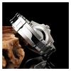 20mm 21mm 904L Watchbands NH35 NH36 Men Glide Lock Clasp Watch Strap Solid Stainless Steel Bracelet(Frosted silver 2) view 4