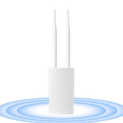 Outdoor WiFi Extender for Starlink Gen 3 Router, 300Mbps IP65 Waterproof WiFi Extender with Ethernet Over PoE, 984ft Coverage, Dual-Band Booster for Yard, Pool, Garage, Compatible with All Routers