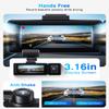 4K Dash Cam Front and Rear, 3 Channel Dash Camera with IMX335 Night Vision, WiFi GPS, Voice Control, 2K+1080P+1080P Dash Camera for Cars (64GB Card Included) Black view 3