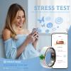 Koepovk Smart Ring for Women & Men,Fitness Ring,Couple Rings,Health Ring Tracker with Heart Rate Monitor,Sleep Ring,Cute Ring,Step Ring, for iOS Android Pink/Blue Inteligente (Blue, #10) view 4