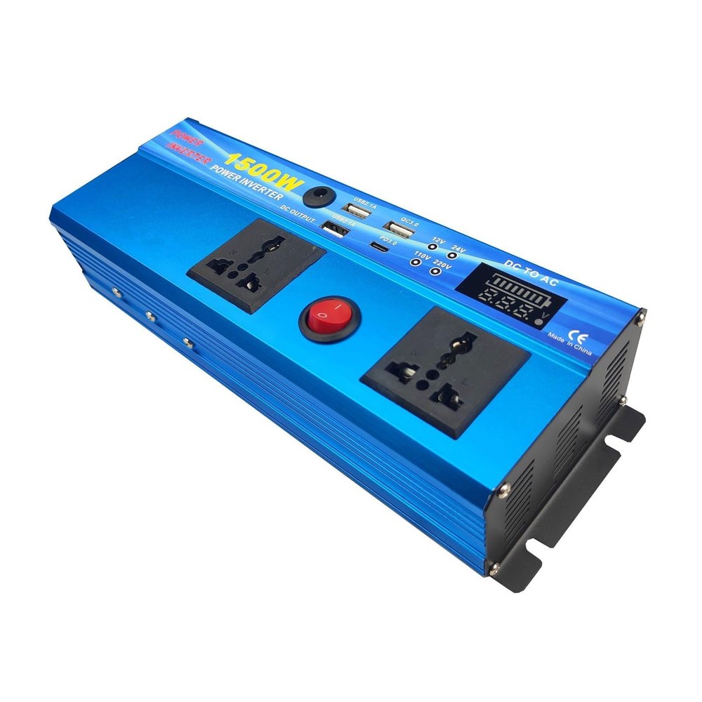 1500W LED digital display inverter USB fast charging Type-C 12V 220(12V 110V)