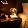 lacte & melle Rechargeable LED Night Light Dimmable Portable Acrylic Light Gift Idea for Pregnant Women Expectant Mother's Day view 3