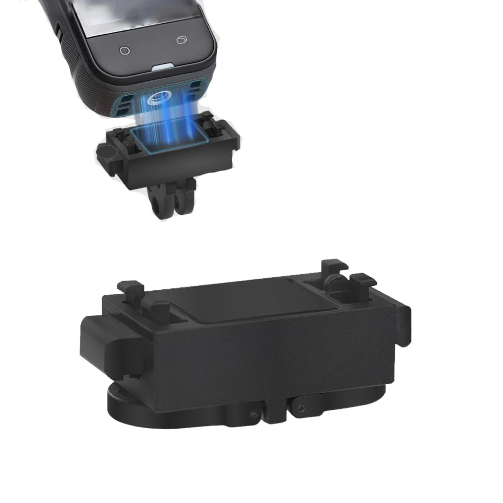 Magnetic Quick Release Mount Adapter for Insta360 X5, Aluminum Alloy Camera Stand Foldable 2-Prong and 1/4 Thread Expansion Mount Fixed Holder Base Bracket for X5 Camera Accessories