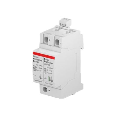 OVR T2-T3 Surge Protector 1P+N/20kA(8/20)/Uc=275V/Remote Signaling Contact/Specially Designed Bottom-Terminal Entry, OVR T2-T3 N1 20-275 P TS QS