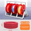 3-5 Reel Electrical Wire Spool Holder,Folding Wire Spool Rack,Floor Cable Dispenser,for Electrical Industrial and Retail Use(3 reel) view 4