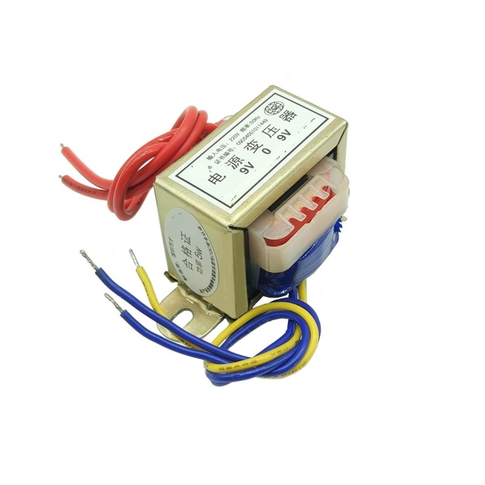 EI41 5W Transformer 220V 380V to 6V/9V/12V/15V/18V/24V AC DB-5VA Dual/Single Voltage 1Pcs(220V Dual V 3 line,AC15V)