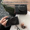 Andoer Camera Case PU Leather Anti Scratch Camera Carry Case with Shoulder Strap Compatible with ZV1Camera (Black) view 3