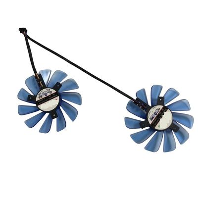 2Pcs/Set FDC10U12S9-C CF9010H12S XFX RX480 RX570 GPU VGA Cooler Fan for HIS RX 570 RX470 Video Graphics Card(Blue FDC10U12S9C)