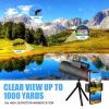 Monocular Telescope, with Smartphone Stand Tripod 1250 High Magnification Monoculars Adult HD Waterproof Monoculars are Suitable for Sightseeing Bird Watching Camping view 2