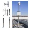 Assemble Surveillance Camera Bracket Pole, Universal Surveillance Post Stand for Warehouse/School/Parking Lot, Security Camera Pole 6 10 13 16 20ft(ligjt grey,5m-196 9/10") view 1