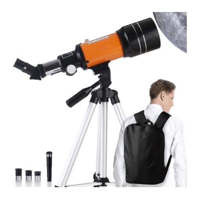 350X Zoom Outdoor Monocular Space Astronomical Telescope with Portable Tripod Outdoor Monocular Zoom, 76Mm Astronomical Refracting Telescope