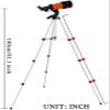 350X Zoom Outdoor Monocular Space Astronomical Telescope with Portable Tripod Outdoor Monocular Zoom, 76Mm Astronomical Refracting Telescope view 2