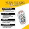 3 Pcs Otters in a Bottle Stickers, Cute Funny Cartoon Otter Vinyl Decals for Laptop, Notebook, Journal, Hydro Flask, Water Bottle, Tablet, Car, Gift for Teens, Kids, Students, Wildlife 7 Inches view 4