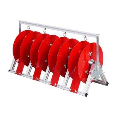 3-5 Reel Electrical Wire Spool Holder,Folding Wire Spool Rack,Floor Cable Dispenser,for Electrical Industrial and Retail Use(4 reel)