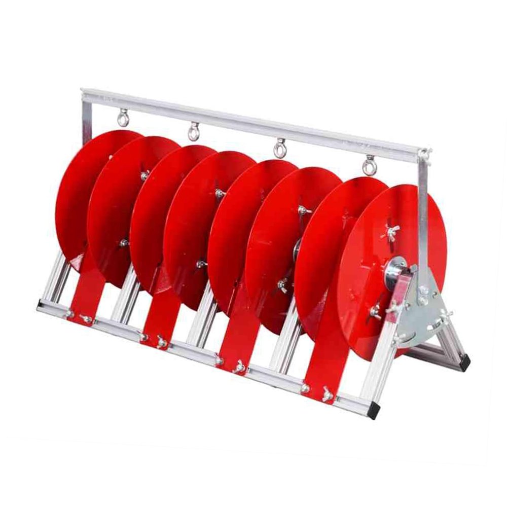 3-5 Reel Electrical Wire Spool Holder,Folding Wire Spool Rack,Floor Cable Dispenser,for Electrical Industrial and Retail Use(4 reel)