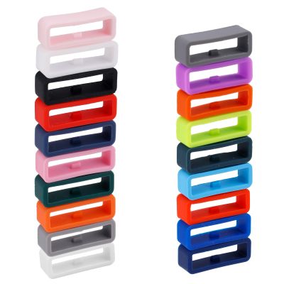 Goktvai 19pcs Watch Band Fastener Loop Rings for Magic Band+ & 2.0 & More, Silicone Loop Secure Holder Protectors Accessories Clips (19 Colors)