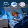 Fuloon Narwhal Night Light with Whale Shape, Squishy Silicone Kids Lamp, Safe & Soothing Touch Control for Kids and Babies, USB-C Rechargeable, 30-Min Auto Timer, Gift Idea (Blue) view 3