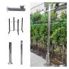 Assemble Surveillance Camera Bracket Pole, Universal Surveillance Post Stand for Warehouse/School/Parking Lot, Security Camera Pole 6 10 13 16 20ft(B,3.5m-137 4/5")
