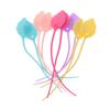 10pcs Leaf Shape Silicone Tie Cable Multipurpose Organization Wire Supplies For Chocolate Biscuits Dried Fruit Bag Seal Silicone Wire Cable Tie Reusable view 1