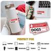 3 Pcs Emergency Please Rescue My Dogs Stickers, Red Medical Label Vinyl Decals for Car Window, Wallet Card, Notebook, Phone Case, Safety Gift for Pet Owners, Animal Advocates 3 Inches view 4