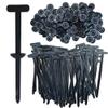 100 Pcs Nylon Universal Cable Tie Buckle, New Multifunctional Zip Ties for Car Bumper, Automotive Zipper Clips Self-Locking T Rivet Zipties for Car Fender, Home and Garage (black150PCS) view 1