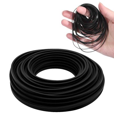 50 Pcs Recorder Rubber Belts Cassette Recorder Repair Maintenance Tape 40-135 mm Square Mix Cassette Recorders Belts for DVD CD LD VCR Repeater Drives, 4 mm Width