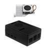 3.5 Inch LCD Display Module with Touch Pen and Black ABS Case, 480x320 Resolution 60FPS Screen Kit with Active Cooler and Aluminum Heatsink Compatible with Raspberry-Pi 5/4/3 view 3