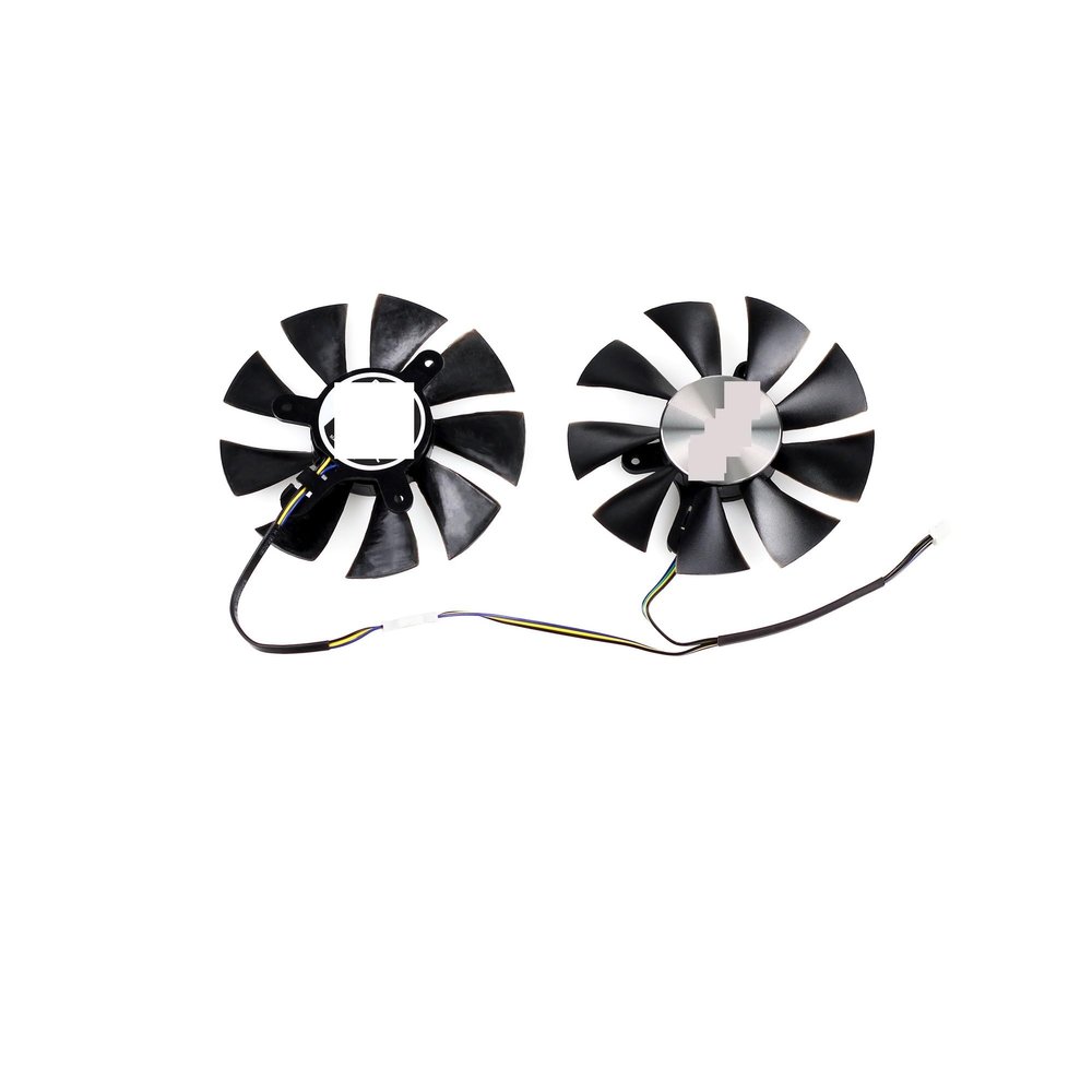 85MM GA91S2H Cooling Fan for ZOTAC for GTX 1050 1060 1070 Ti 6GB Mini Graphics Card GFY09010E12SPA(Black 2-Fan GFY)