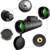 40 x 60 High Power BAK4 Prism & FMC HD Monocular IPX5 Waterproof Low Light with Smartphone Holder & Tripod, for Smartphone Bird Watching, Camping, Wildlife Landscape,Monocular T view 4