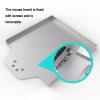 Adjustable Rotating Laptop Wall Mount with Mouse Tray Full Motion Articulating Arm, Vented Cooling Platform, 8kg Capacity for Home Office, Gaming & Ergonomic Workspaces view 4