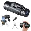 Monocular Telescope Compact Retractable Telescope Wide Angle Prism Scope Telescope with Phone Clip Tripod Telescope view 1
