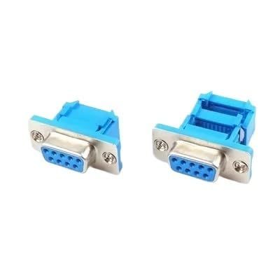 5PCS DB9 DB15 DB25 DB37 DIDC9/DIDC15/DIDC25/DIDC37 male female plug serial port connector idc crimp type D-SUB rs232 adapter(DB9 Female)
