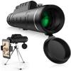12X50 HD Monocular Telescope Waterproof Portable + Telephone Support and Tripod for Climbing Bird Observation Charging Football Concert - view 1