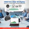 Surface Pro 12 Docking Station Hub, Surface Pro 12 Accessories with 4K HDMI, USB-C Thunerbolt 4 (4K60Hz Video+Data+100W PD), 3.5mm Audio, SD/TF, 2*USB 3.0 Hub for Microsoft Surface Pro 12 inch 2025 view 4