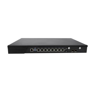 1U Firewall Appliance with Redundancy Power Supply, OPNsense, VPN, Network Rackmount, Core I7 7700, RJ10, 8 x I211 LAN, 2 x SFP+ 10GbE 82599ES, 16G RAM, 256G SSD