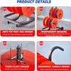 4/6 Plates Style Wire Spool Rack with WheelPortable Wire Spool Rack Cable Reel Holder - Heavy Duty Transportable Dispenser for Electrical Wire, Industrial and Retail Use(4 plates) view 4