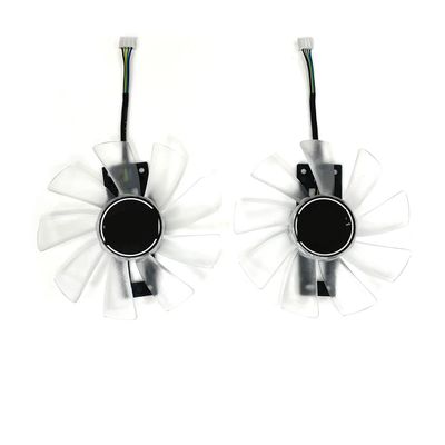 100mm GAA8B2U Cooling White Fan with Blue for Sapphire R9 380 380X Graphics Card Cooler(Black 2-Fan)