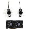100mm GAA8B2U Cooling White Fan with Blue for Sapphire R9 380 380X Graphics Card Cooler(Black 2-Fan) view 2